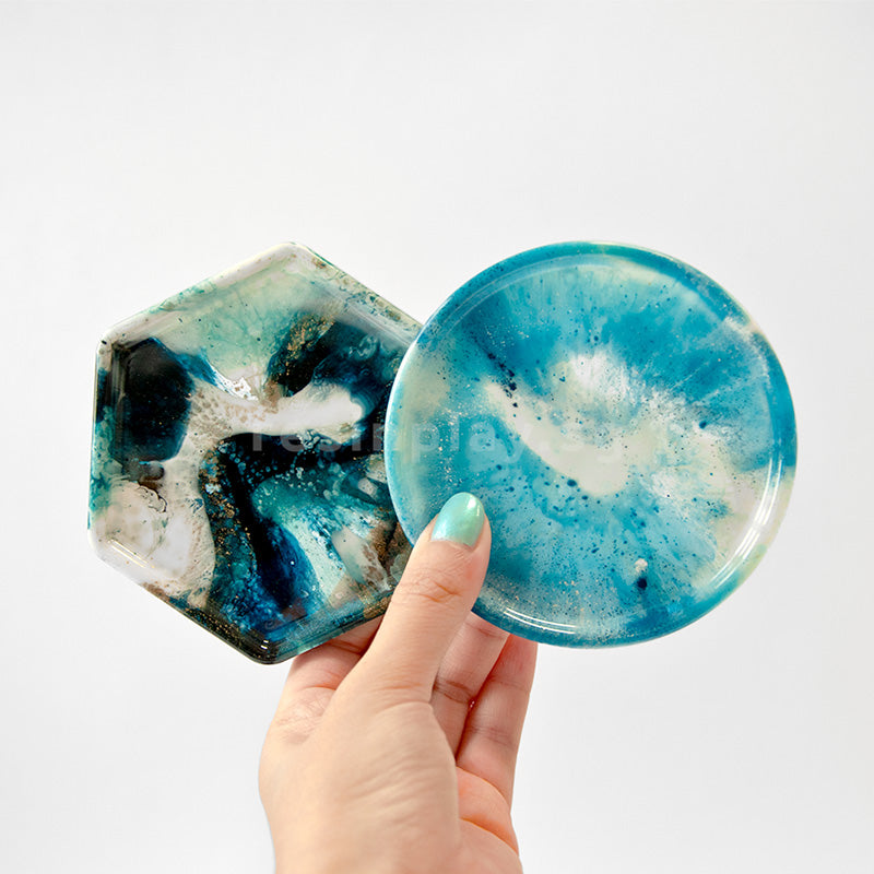 Resin Art Casting Coasters