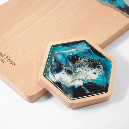 Resin Cheeseboard & Coaster