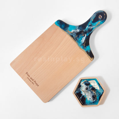 Resin Cheeseboard & Coaster