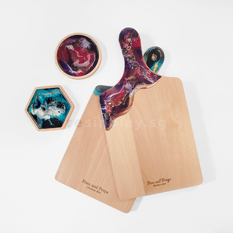 Resin Cheeseboard & Coaster