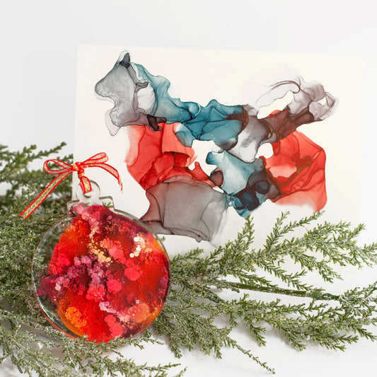 Christmas Edition - Alcohol Ink Workshop